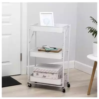Этажерка универсальная HOME Pdsteelbox-14 45x29.5x77 см, металл Белый